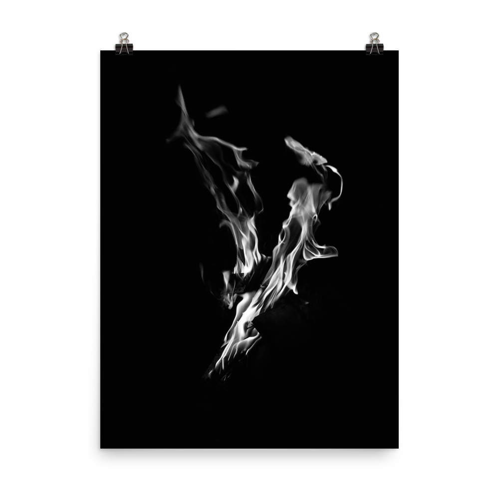 Shapes and fire art print
